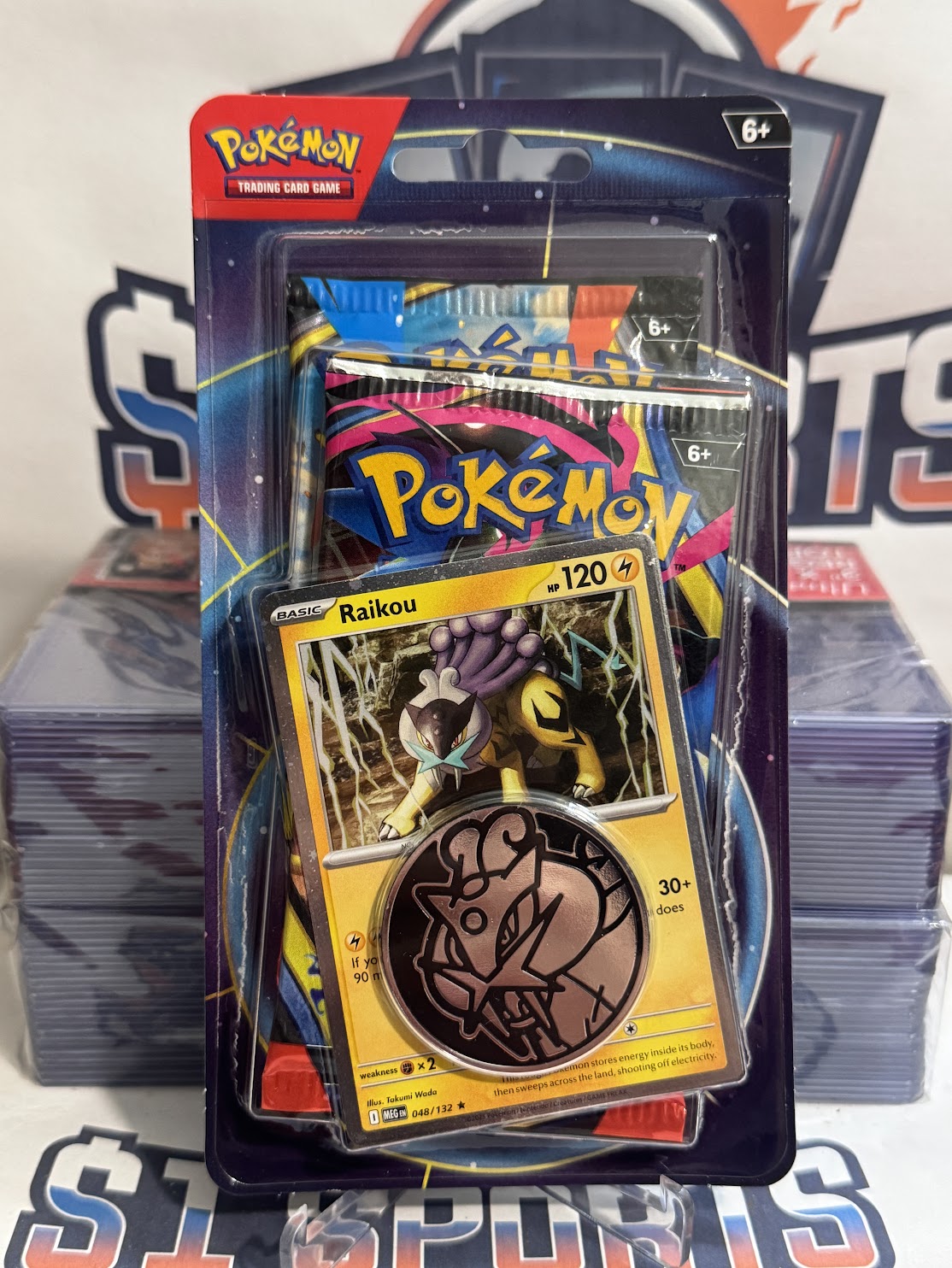Pokemon TCG: Sealed Raikou Blister Pack