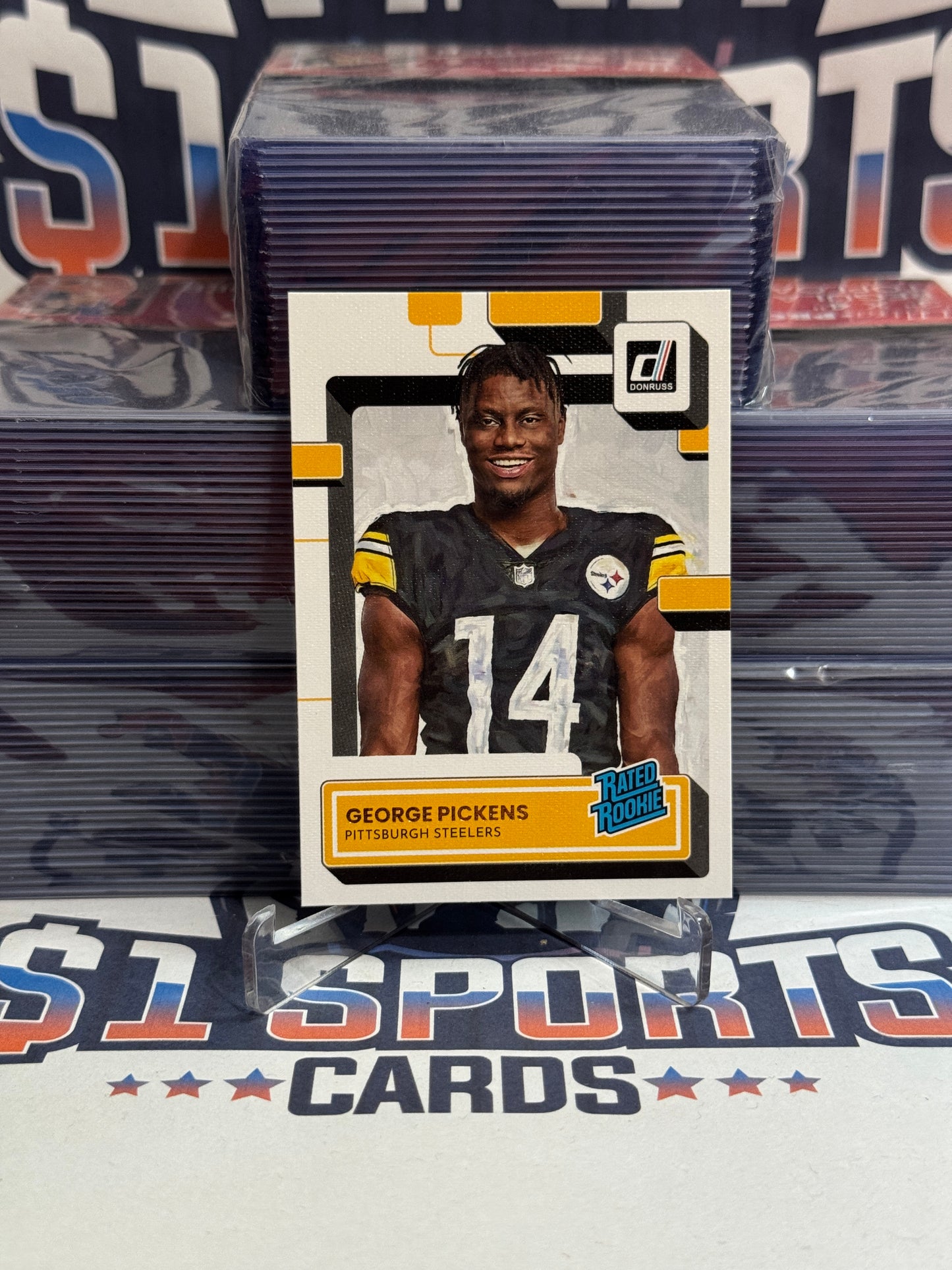 2022 Donruss (Portraits, Rated Rookie) George Pickens #323