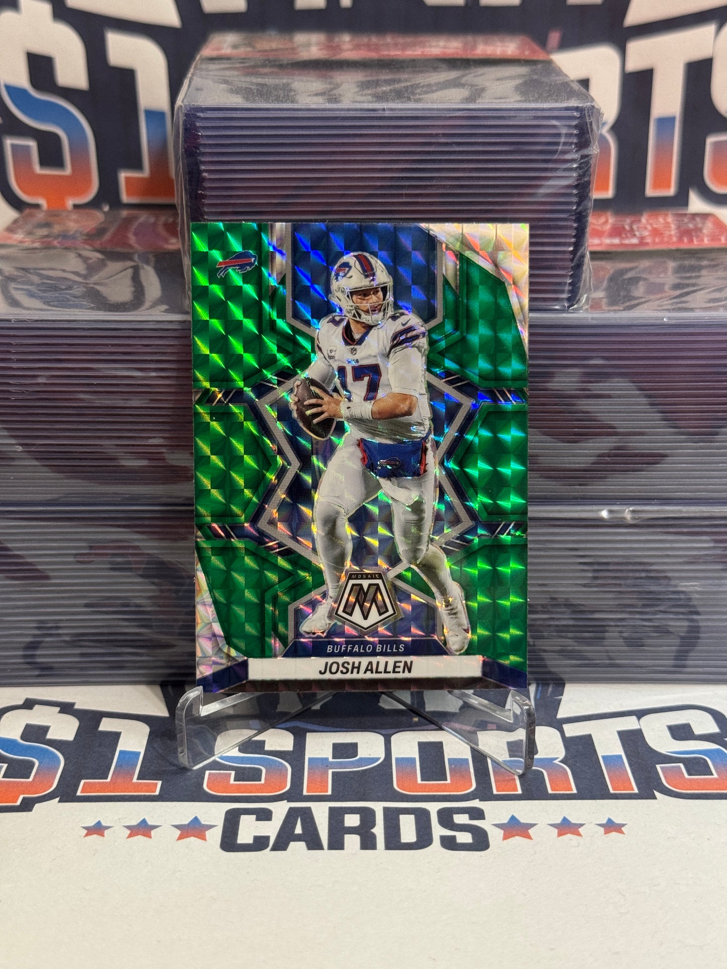 2022 Panini Mosaic (Green Prizm) Josh Allen #20