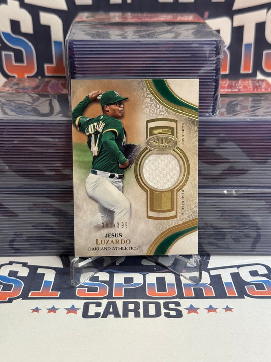 2021 Topps Tier 1 (Game-Used Relic 390/399) Jesus Luzardo #T1R-JL