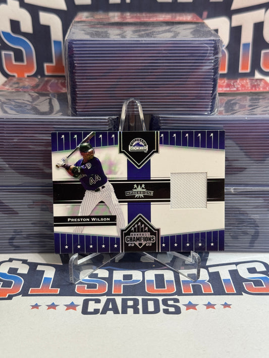 2005 Donruss Champions (Impressions Relic) Preston Wilson #124