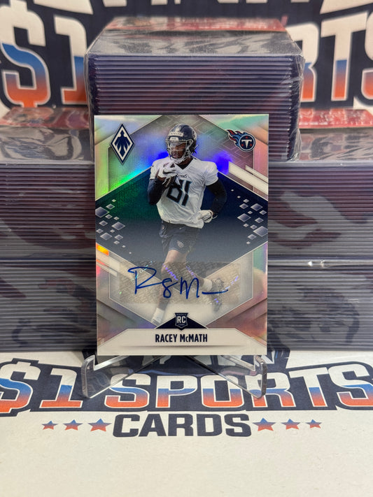 2021 Panini Phoenix (Silver Prizm, Auto) Racey McMath Rookie #195