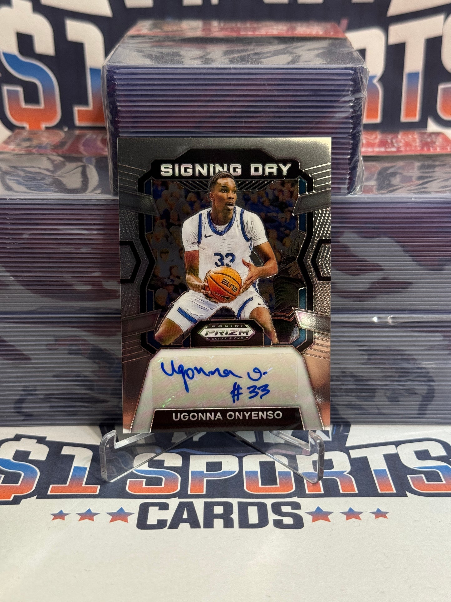 2024 Panini Prizm Draft Picks (Signing Day Auto) Ugonna Onyenso #SD-UGO