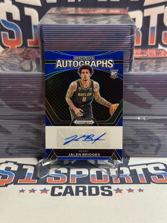 2024 Panini Prizm Draft Picks (Blue Prizm, Draft Picks Autographs 20/149) Jalen Bridges Rookie #DPA-JBG