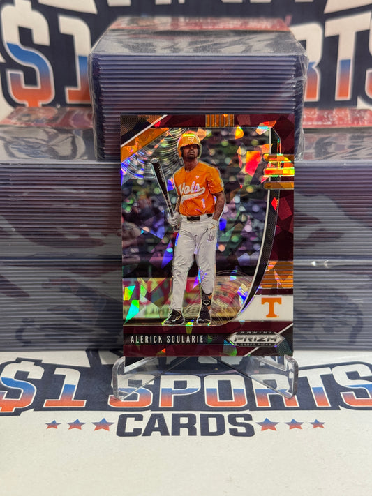 2020 Panini Prizm Draft Picks (Purple Ice Prizm 18/23) Alerick Soularie #PDP59