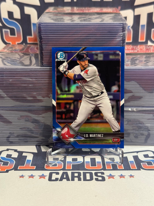 2018 Bowman Chrome (Blue Refractor 137/150) J.D. Martinez #58