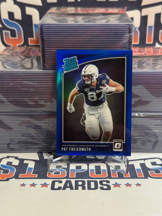 2021 Panini Chronicles Draft Picks (Blue Prizm, Optic Rated Rookie 43/99) Pat Freiermuth #222