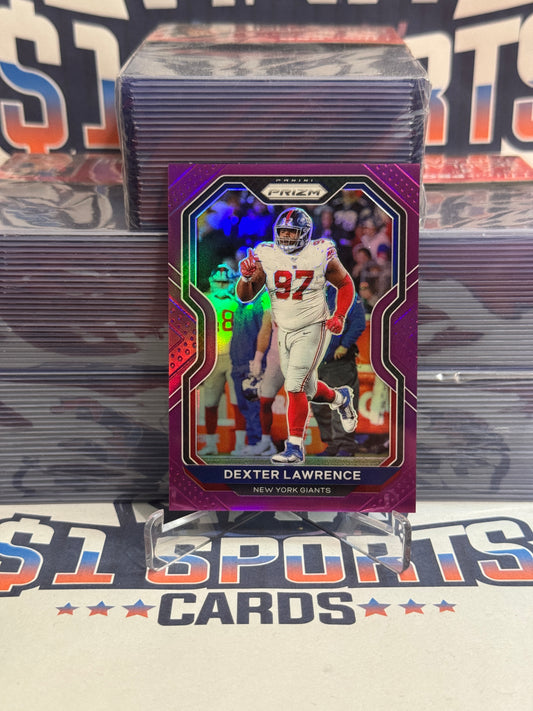 2022 Panini Prizm (Purple Prizm 23/249) Dexter Lawrence #219