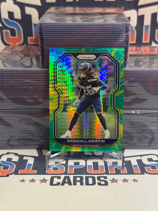 2020 Panini Prizm (Yellow Green Prizm 5/175) Shaquill Griffin #298