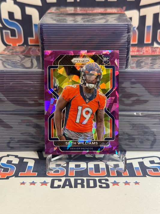 2021 Panini Prizm (Purple Ice Prizm 57/225) Seth Williams Rookie #412