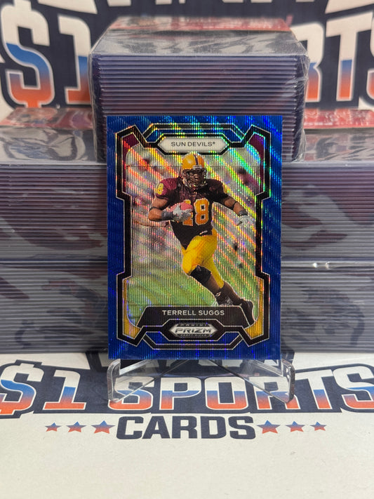 2024 Panini Prizm Draft Picks (Blue Wave Prizm 70/249) Terrell Suggs #6