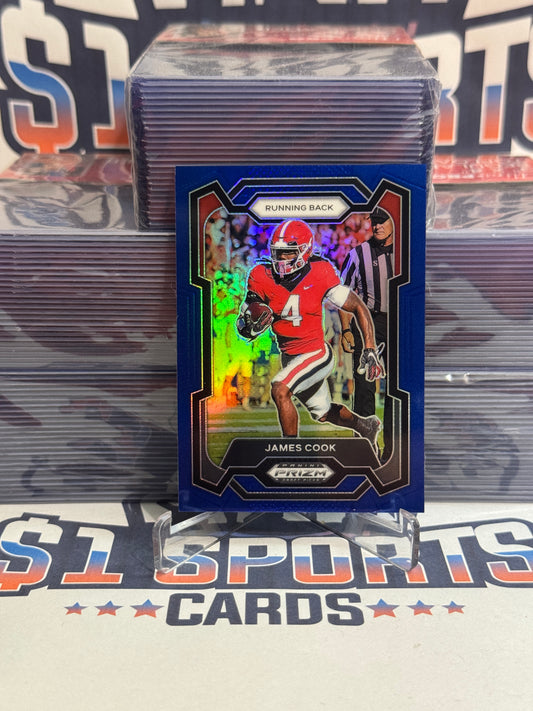 2024 Panini Prizm Draft Picks (Blue Prizm 172/199) James Cook #11