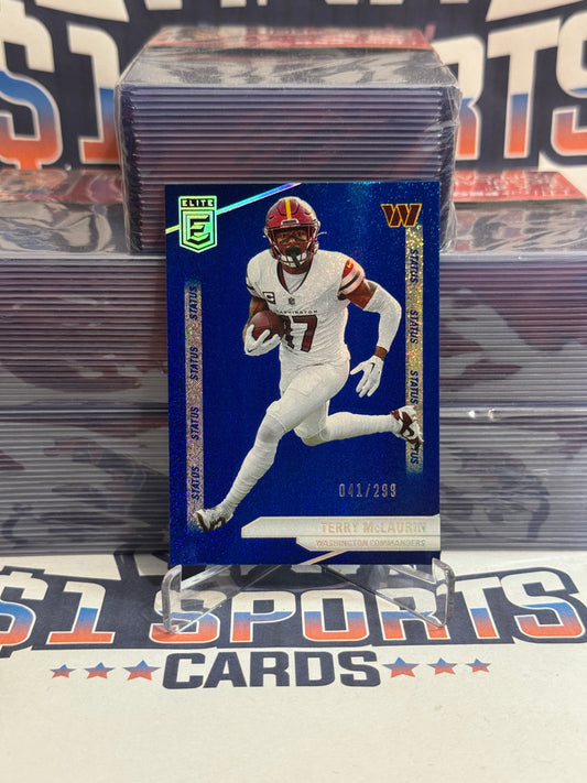2024 Donruss Elite (Blue Sparkle 41/299) Terry McLaurin #58