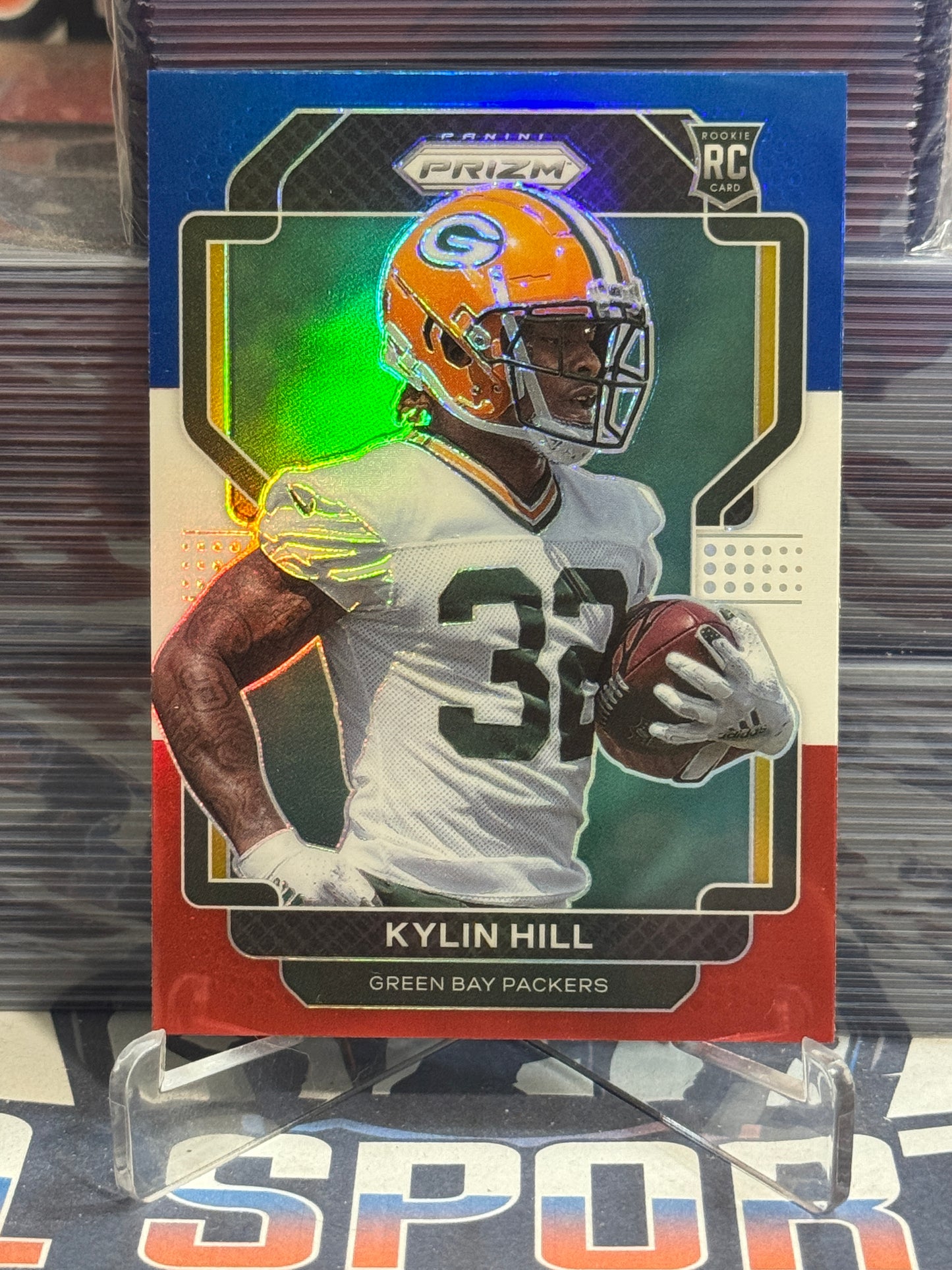 2021 Panini Prizm (Red White Blue Prizm) Kylin Hill Rookie #403