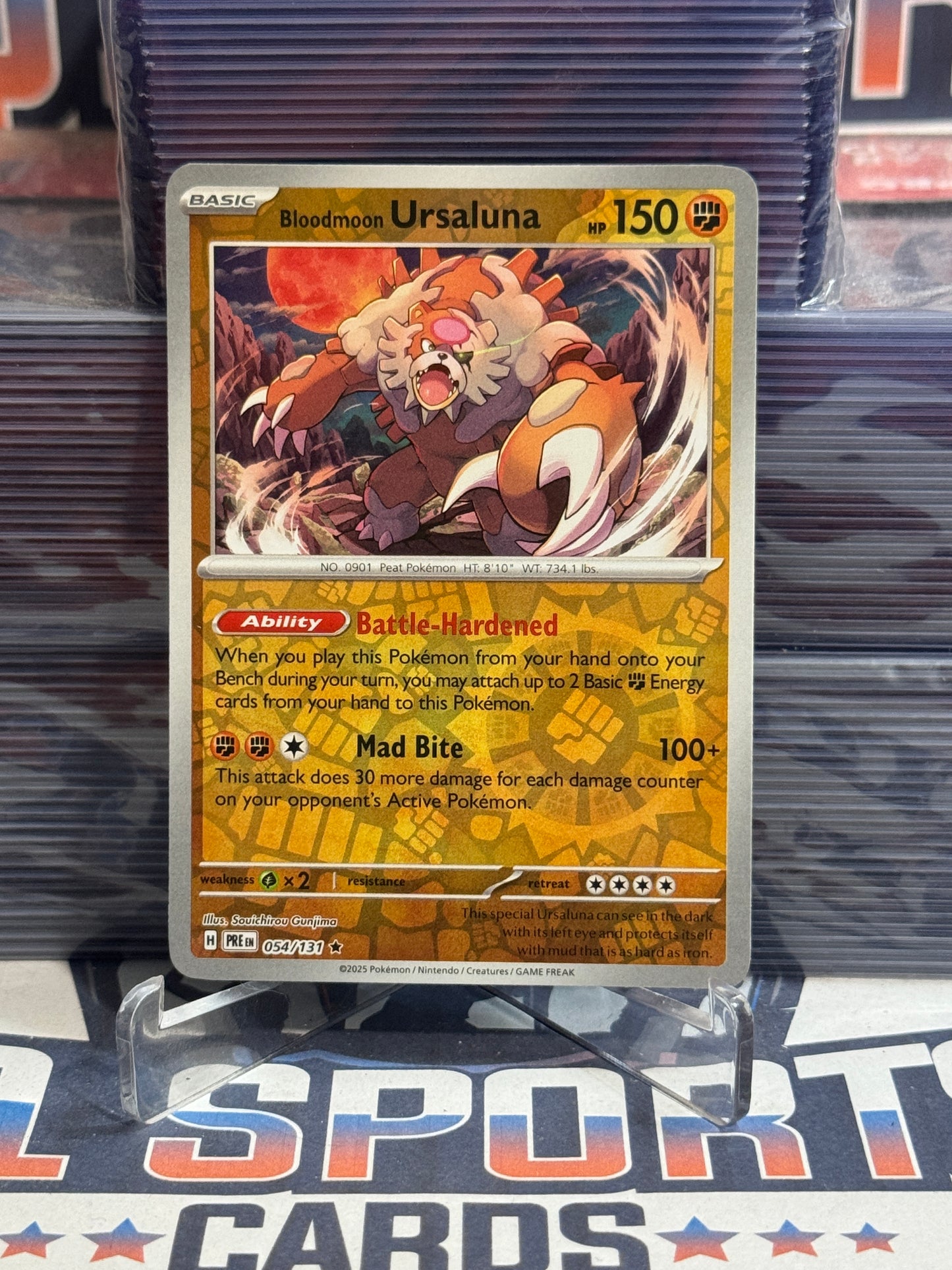 Pokemon TCG: Prismatic Evolutions - Bloodmoon Ursaluna (Reverse Holo, Rare) #54