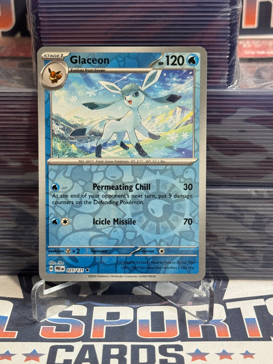 Pokemon TCG: Prismatic Evolutions - Glaceon (Reverse Holo, Rare) #25