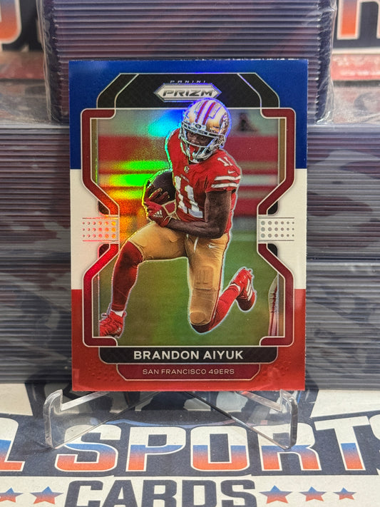 2021 Panini Prizm (Red White Blue Prizm) Brandon Aiyuk #52
