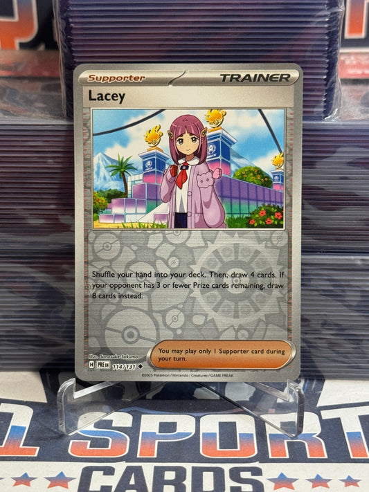 Pokemon TCG: Prismatic Evolutions - Lacey (Reverse Holo, Uncommon) #114