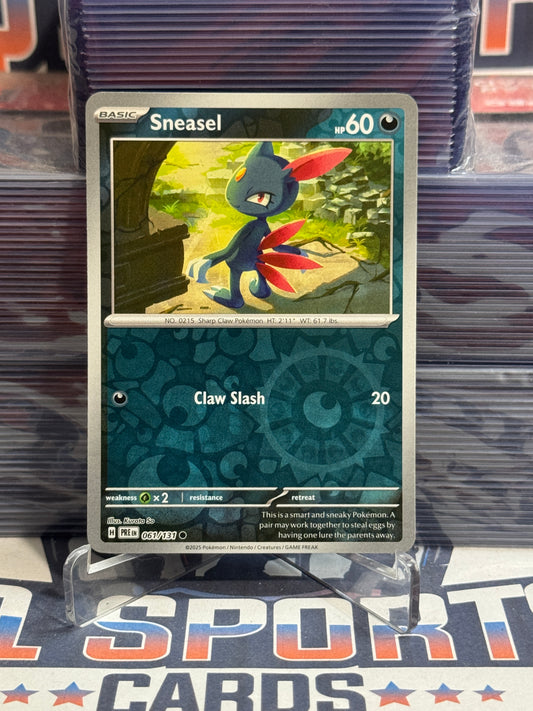 Pokemon TCG: Prismatic Evolutions - Sneasel (Reverse Holo, Common) #61