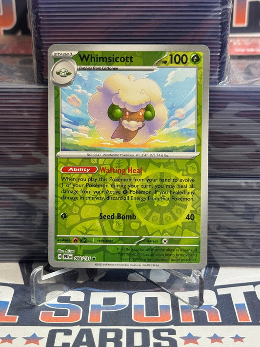 Pokemon TCG: Prismatic Evolutions - Whimsicott (Reverse Holo, Rare) #8