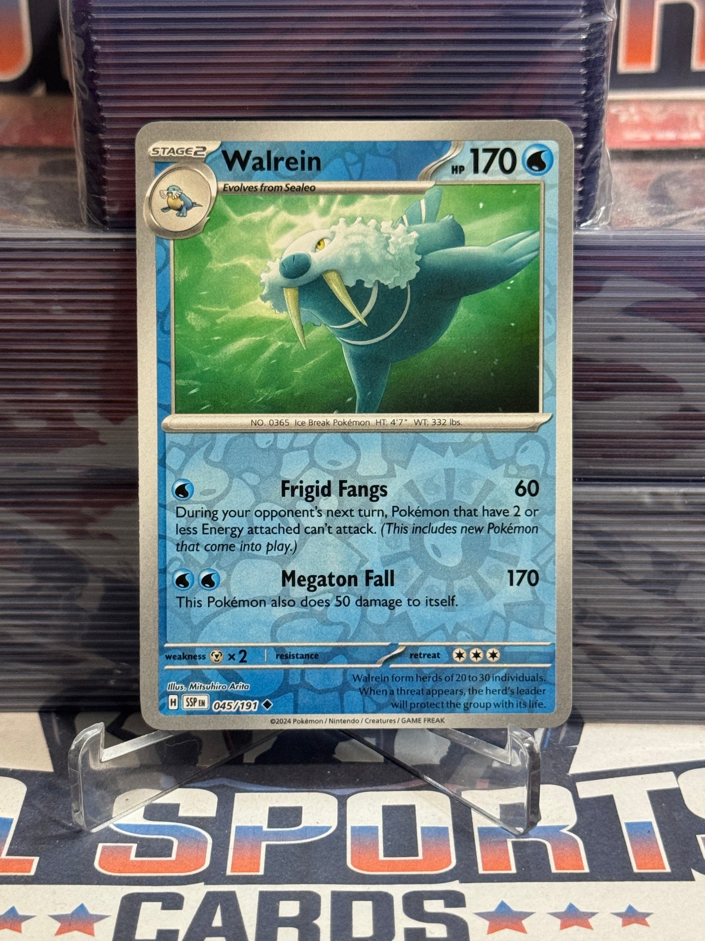 Pokemon TCG: Surging Sparks - Walrein (Reverse Holo, Uncommon) #45