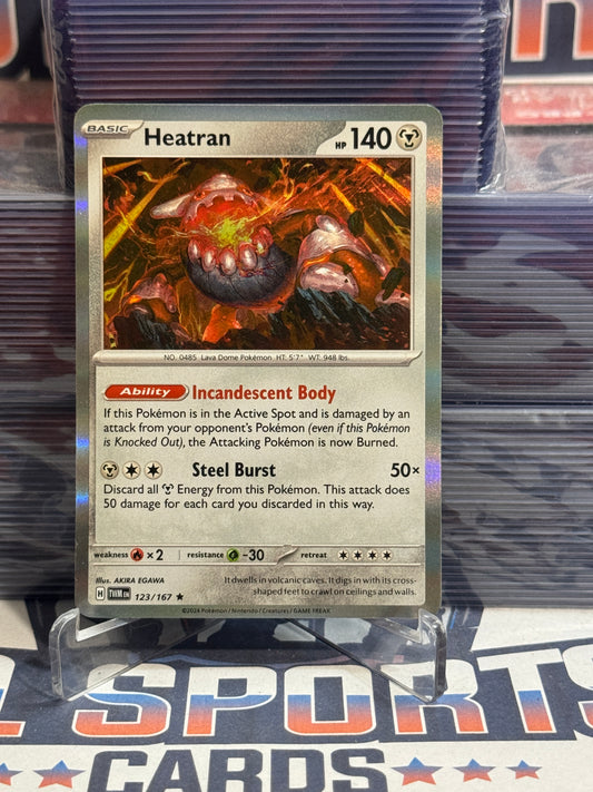Pokemon TCG: Twilight Masquerade - Heatran (Holo, Rare) #123