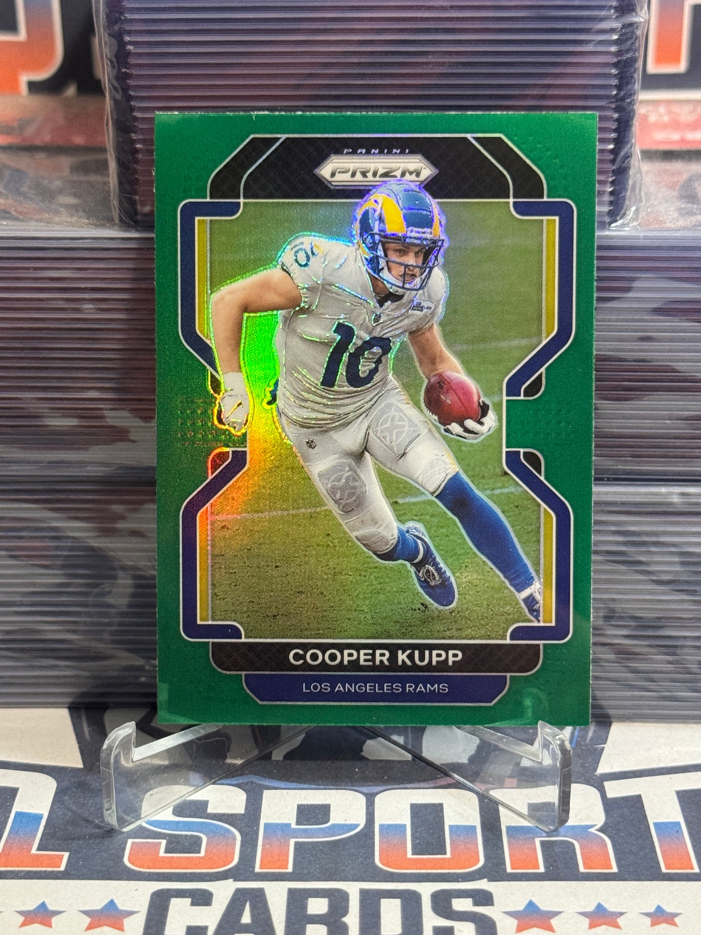 2021 Panini Prizm (Green Prizm) Cooper Kupp #63