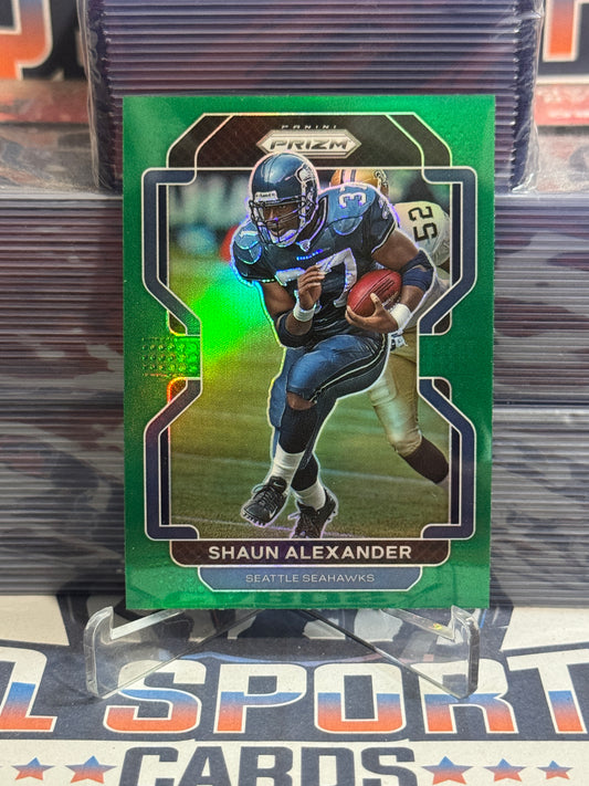 2021 Panini Prizm (Green Prizm) Shaun Alexander #50