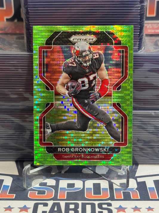 2021 Panini Prizm (Neon Green Pulsar Prizm) Rob Gronkowski #293