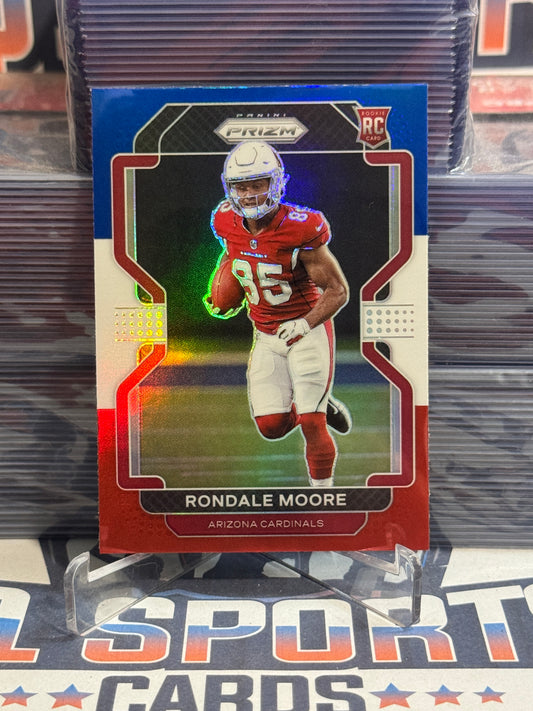 2021 Panini Prizm (Red White Blue Prizm) Rondale Moore Rookie #347