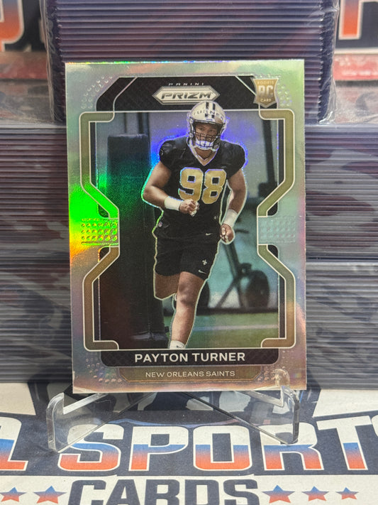 2021 Panini Prizm (Silver Prizm) Payton Turner Rookie #379