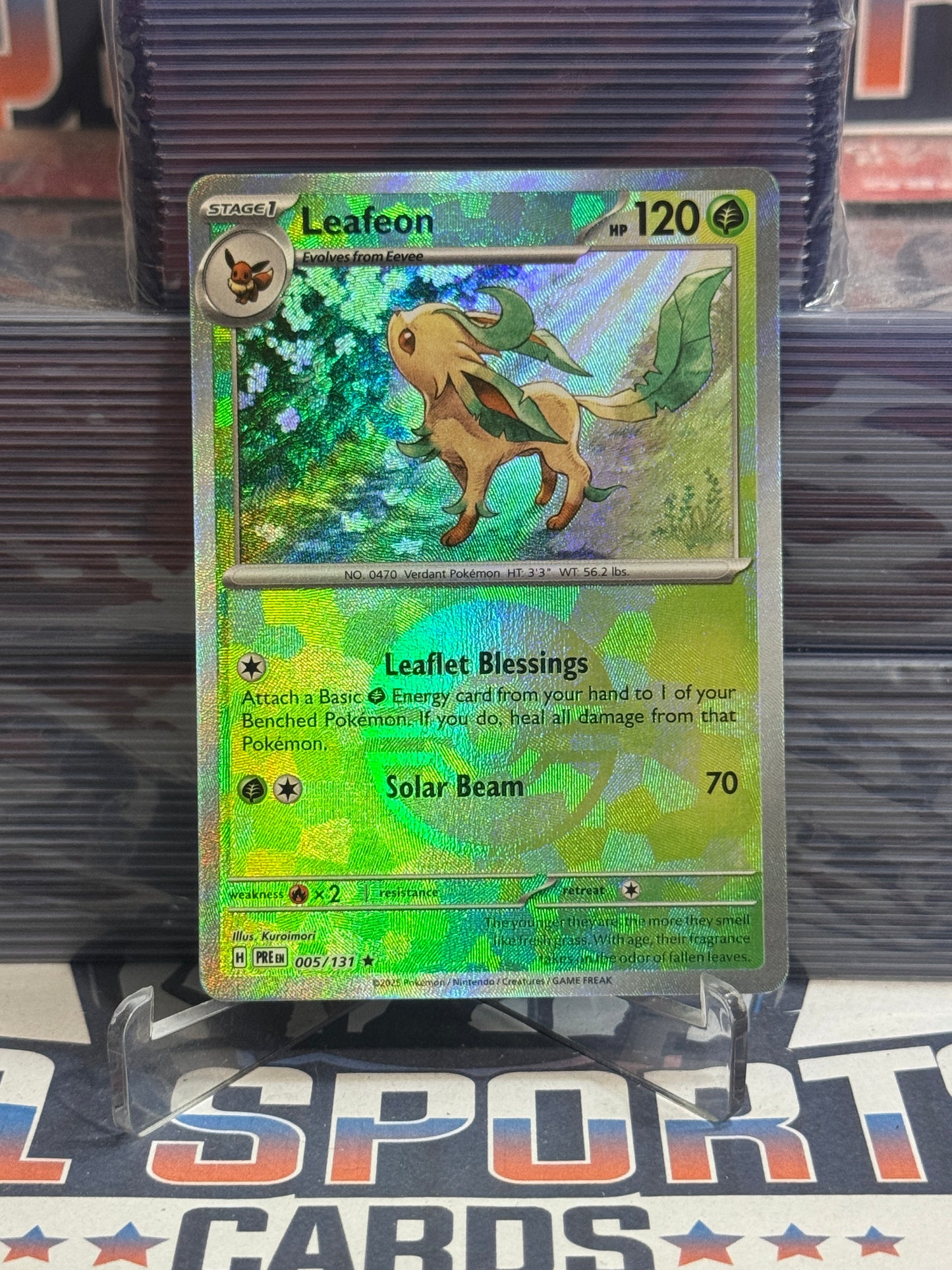 Pokemon TCG: Prismatic Evolutions - Leafeon (Poke Ball, Rare) #5