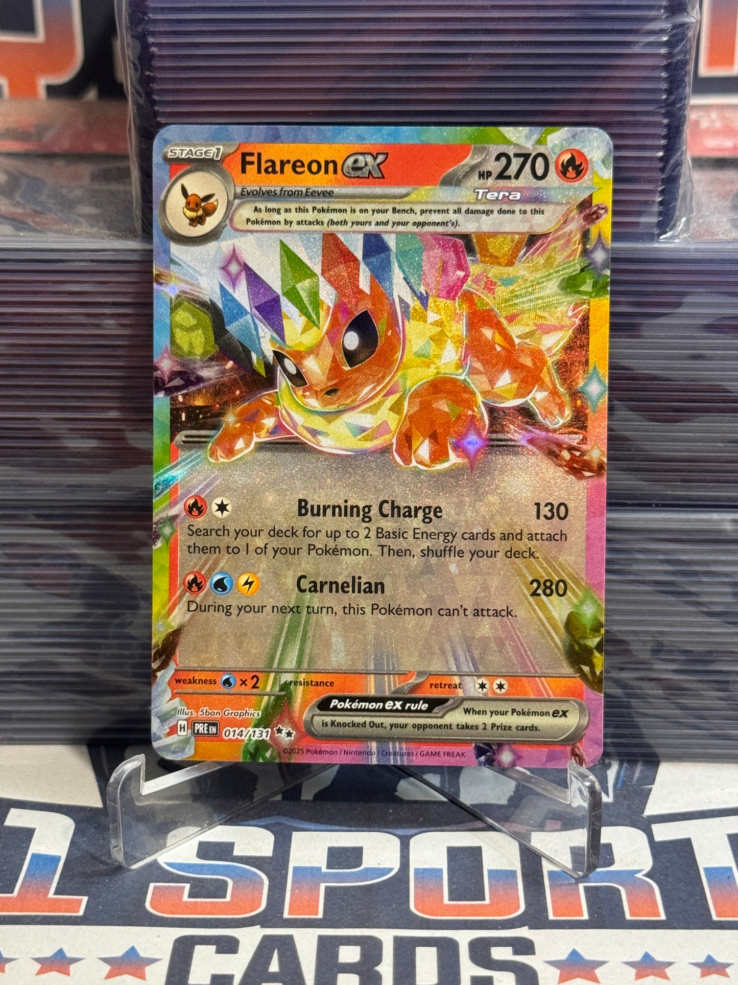 Pokemon TCG: Prismatic Evolutions - Flareon EX (Double Rare) #14