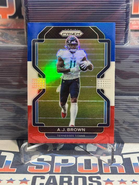 2021 Panini Prizm (Red White Blue Prizm) A.J. Brown #1