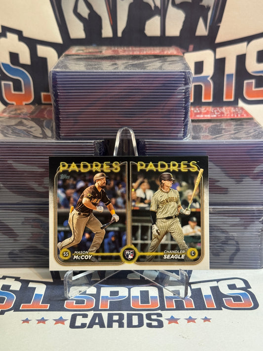 2024 Topps Update (Rookie Combos) Mason McCoy & Chandler Seagle #US227