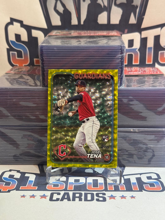 2024 Topps (Yellow Sparkle 45/50) Jose Tena Rookie #678