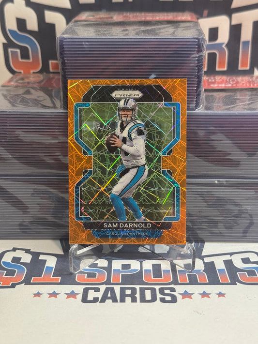 2021 Panini Prizm (Orange Laser Prizm) Sam Darnold #314