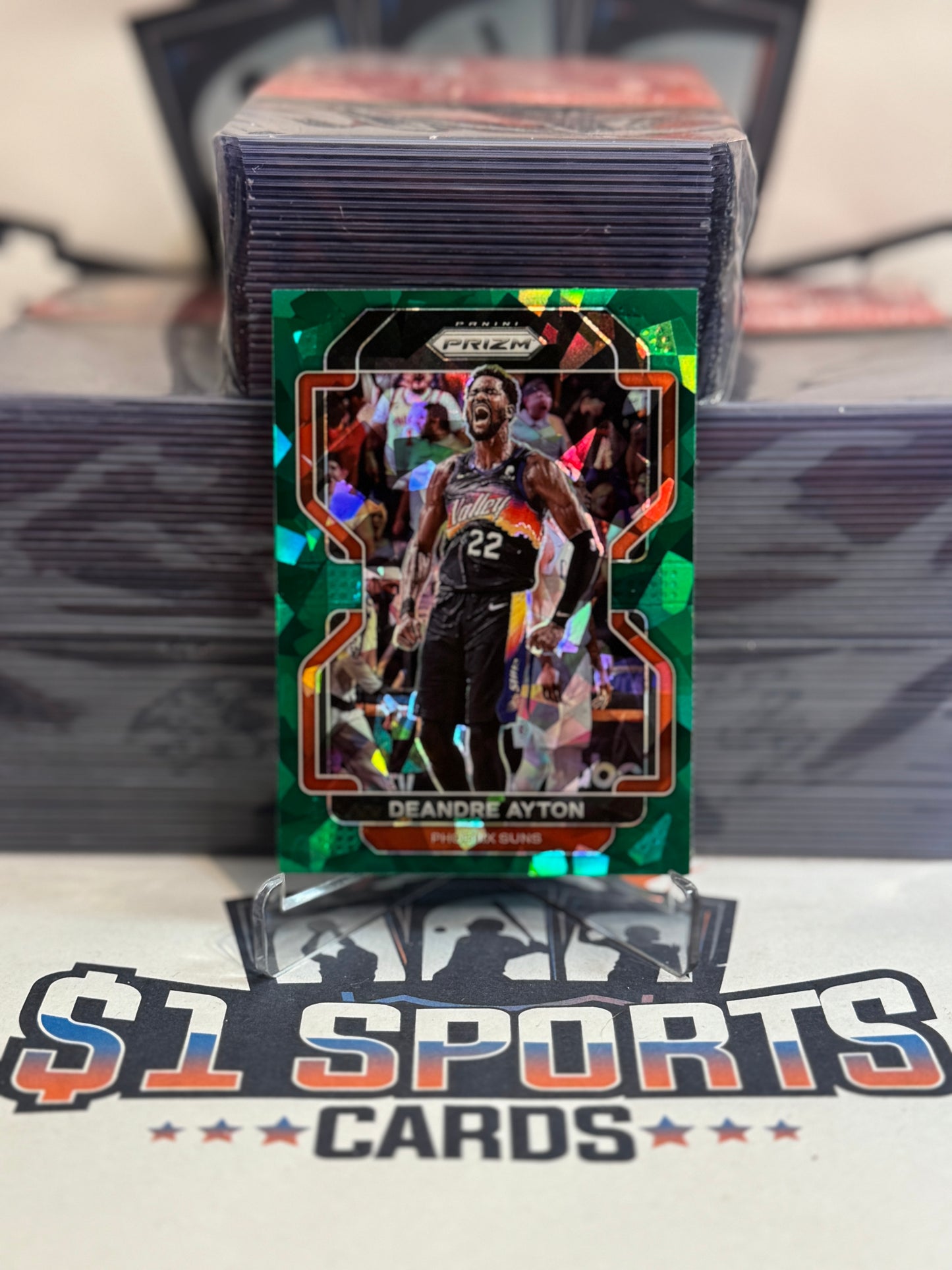 2021 Panini Prizm (Green Ice Prizm) Deandre Ayton #4