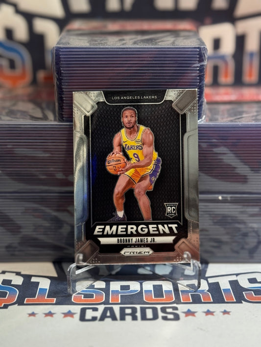 2024 Panini Prizm (Emergent) Bronny James Jr. Rookie #8