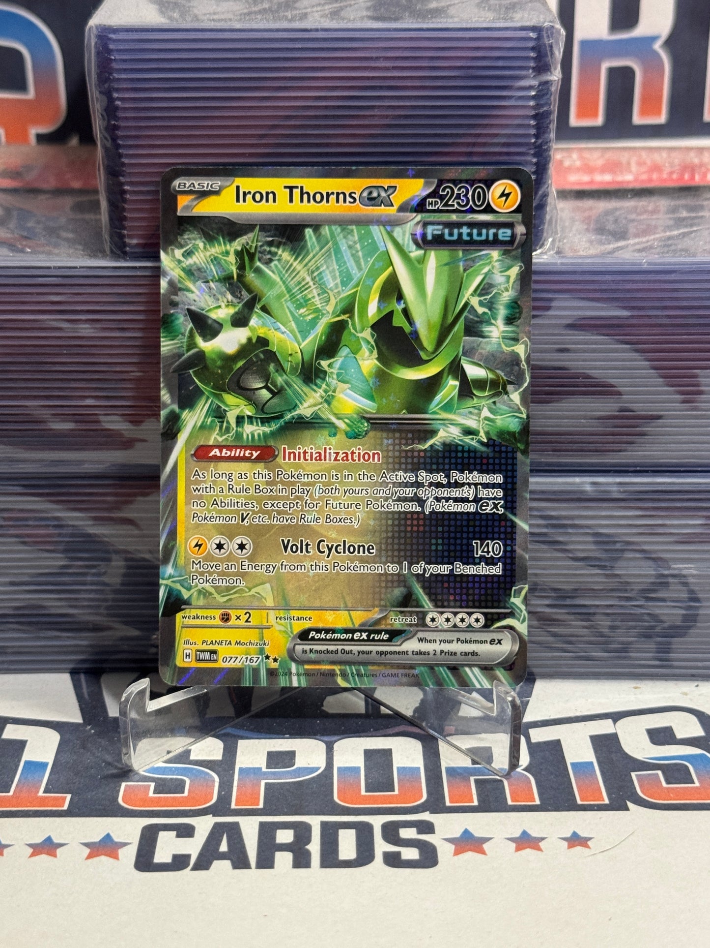 Pokemon TCG: Twilight Masquerade - Iron Thorns EX (Double Rare) #77