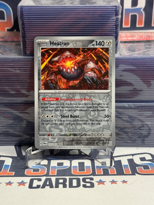 Pokemon TCG: Twilight Masquerade - Heatran (Reverse Holo, Rare) #123