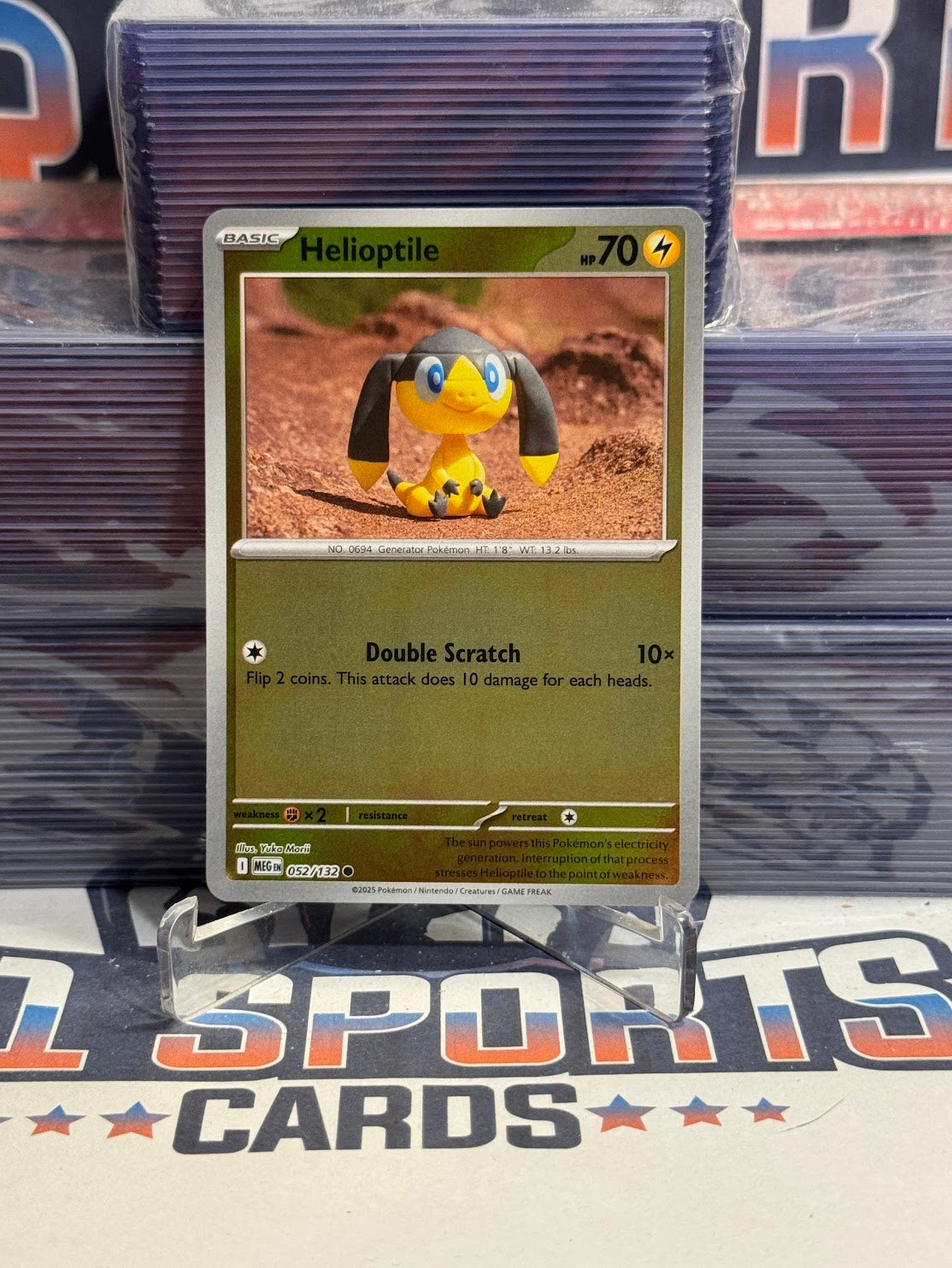 Pokemon TCG: Mega Evolutions - Helioptile (Reverse Holo, Common) #52