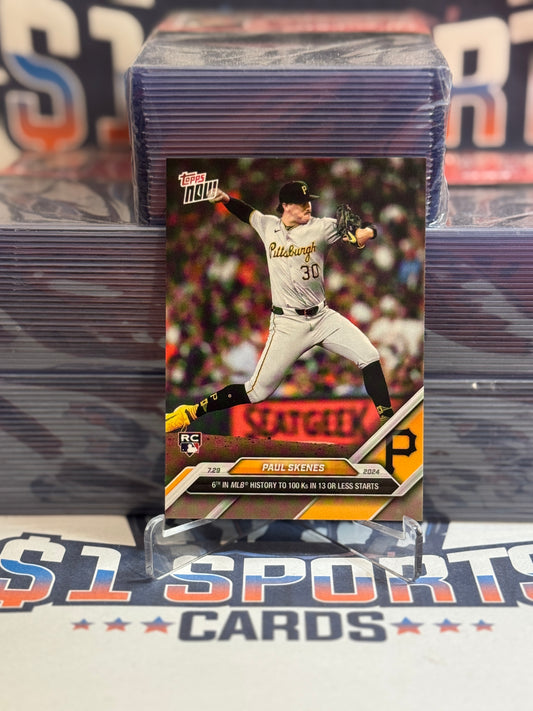 2024 Topps Now (/9,108) Paul Skenes Rookie #491