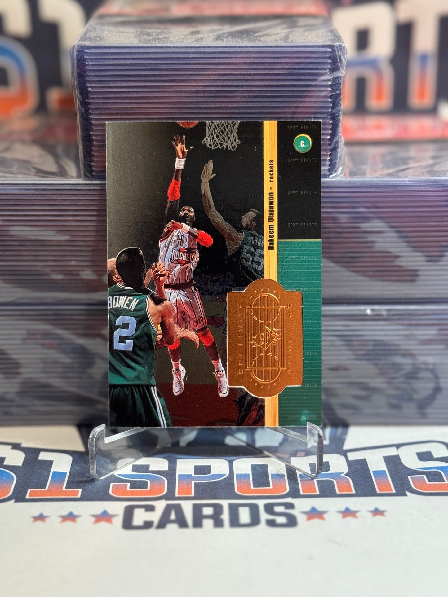1998 Upper Deck SPx Finite (4,202/10,000) Hakeem Olajuwon #2