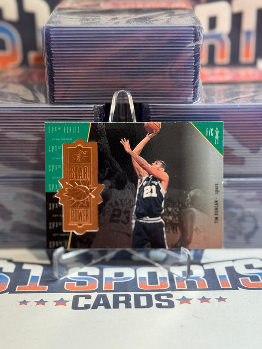 1998 Upper Deck SPx Finite (2,255/5,400) Tim Duncan #107