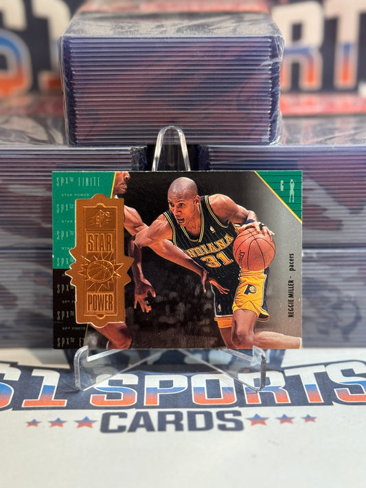 1998 Upper Deck SPx Finite (2,544/5,400) Reggie Miller #91