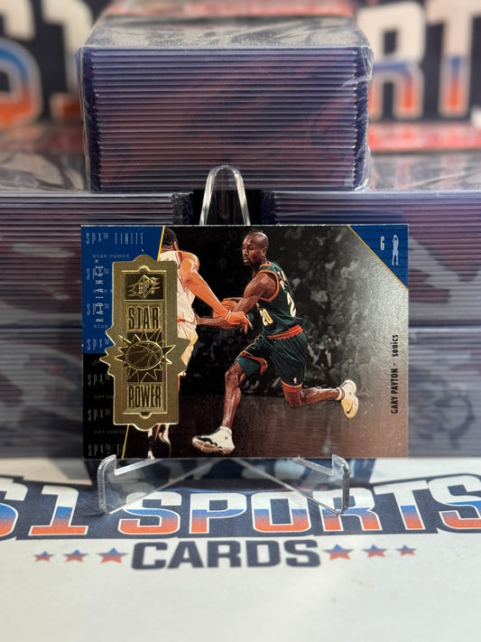 1998 Upper Deck SPx Finite (Star Power 2,431/2,700) Gary Payton #147
