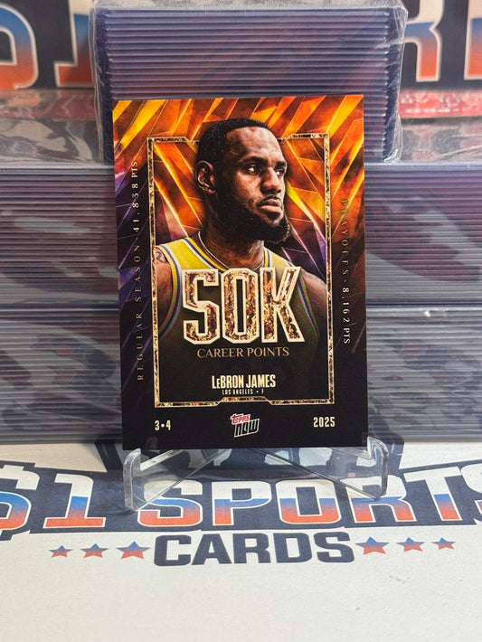 2025 Topps Now (/157,982) LeBron James #12