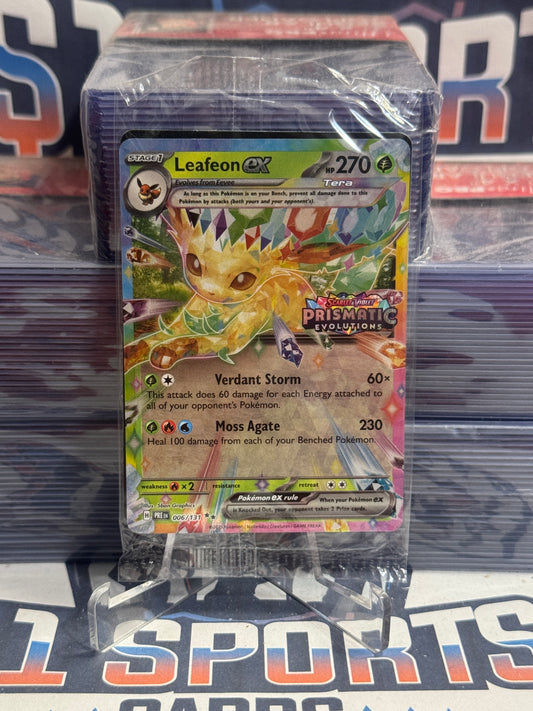 Pokemon TCG: Prismatic Evolutions - Leafeon EX (PE Stamped, Sealed, Double Rare) #6