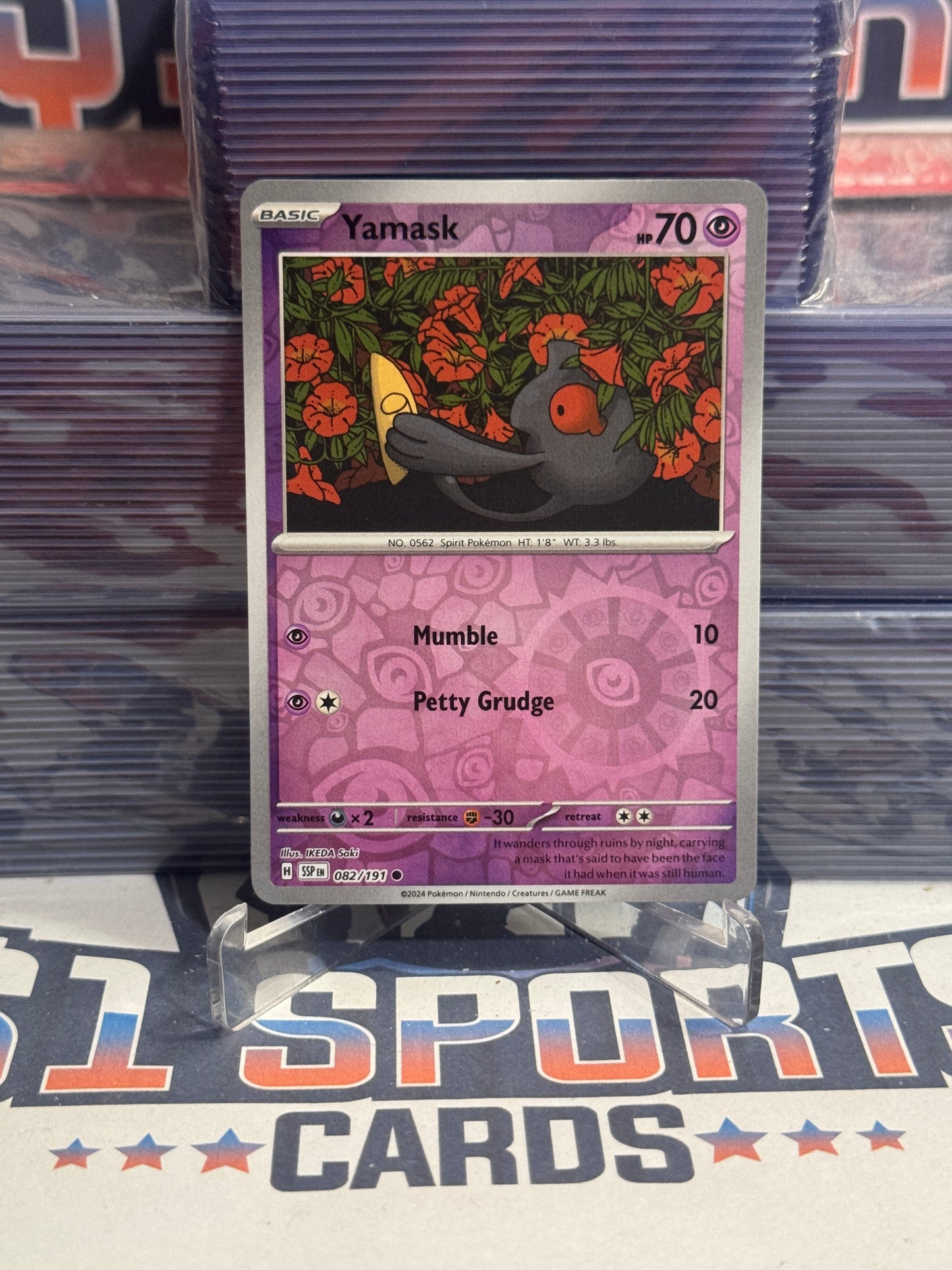 Pokemon TCG: Surging Sparks - Yamask (Reverse Holo, Common) #82